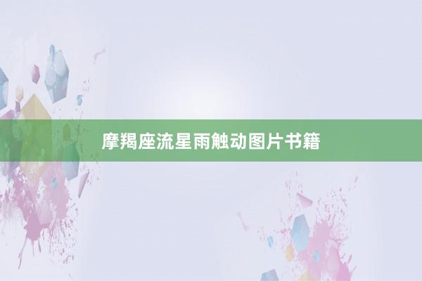 摩羯座流星雨触动图片书籍